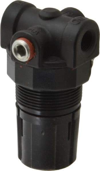 Coilhose Pneumatics - 1/8" Miniature Coil Hose Regulator without Gauge - 9 CFM, 1/8" Gauge Port, 0-125 Adjusting Pressure, 0-125 psi - Benchmark Tooling