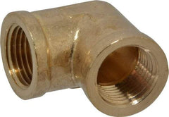 Cerro - 3/8 Female Thread, Brass Industrial Pipe 90° Female Elbow - FNPTF, 1,200 psi - Benchmark Tooling