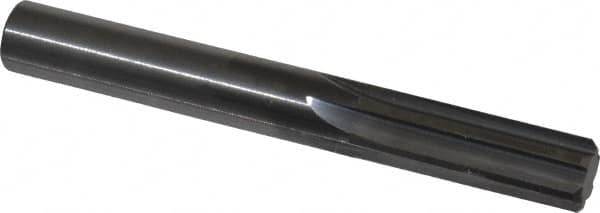 Hertel - 1/2" Solid Carbide 6 Flute Chucking Reamer - Straight Flute, 0.47" Straight Shank, 1-1/2" Flute Length, 4" OAL - Benchmark Tooling