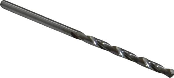 Hertel - #39 118° Solid Carbide Jobber Drill - Bright Finish, Right Hand Cut, Spiral Flute, Straight Shank, 2-1/4" OAL, Standard Point - Benchmark Tooling