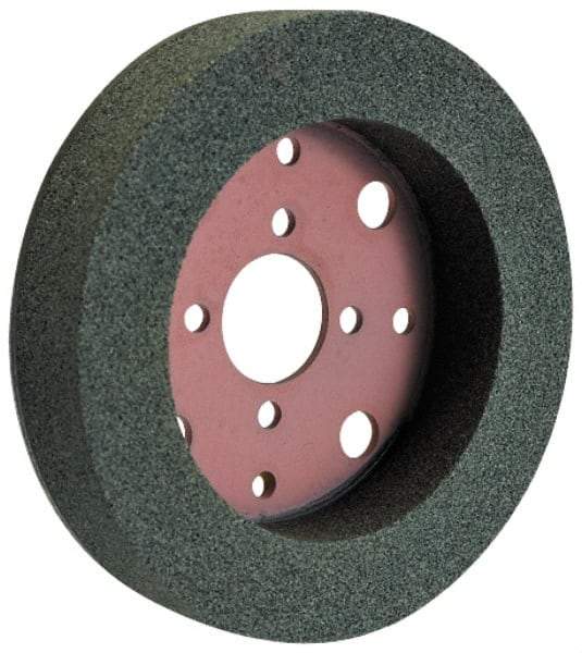 Norton - 6" Diam, 4" Hole Size, 1-1/4" Overall Thickness, 60 Grit, Type 2 Tool & Cutter Grinding Wheel - Medium Grade, Silicon Carbide, I Hardness, Vitrified Bond, 3,600 RPM - Benchmark Tooling