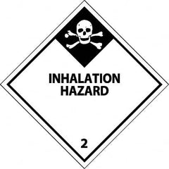 NMC - Inhalation Hazard DOT Shipping Label - 4" High x 4" Wide - Benchmark Tooling