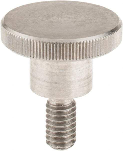KIPP - 30mm Head, Knurled Knob - Threaded Stem, Stainless Steel - Benchmark Tooling