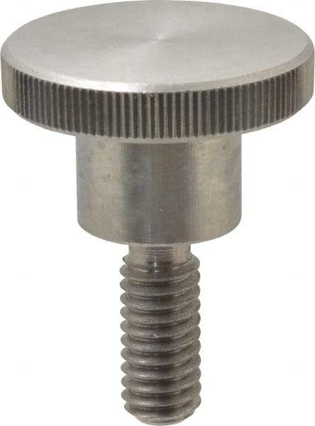 KIPP - 30mm Head, Knurled Knob - Threaded Stem, Stainless Steel - Benchmark Tooling
