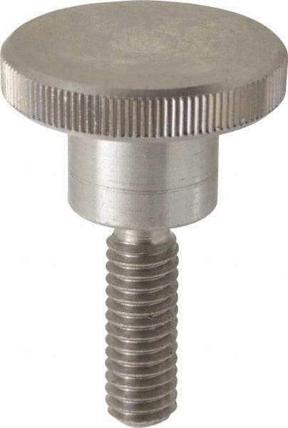 KIPP - 30mm Head, Knurled Knob - Threaded Stem, Stainless Steel - Benchmark Tooling