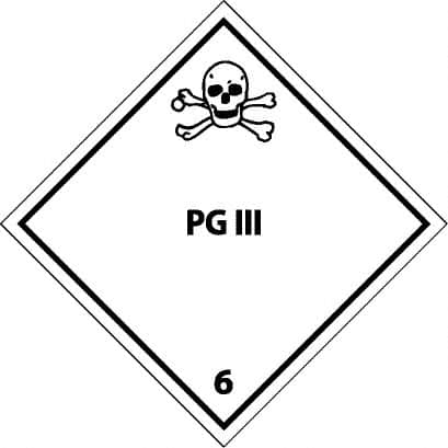 NMC - PG III Shipping Label - 4" High x 4" Wide - Benchmark Tooling