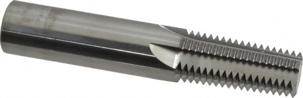 Scientific Cutting Tools - 1, 2 - 11-1/2 Thread, 3/4" Shank Diam, Bright Coating, Solid Carbide Straight Flute Thread Mill - 5 Flutes, 4" OAL, 1" Min Noml Diameter - Benchmark Tooling