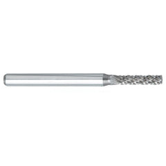 SA-43 -1/8 × 9/16 LOC × 1/8 Shank × 1-1/2 OAL Cylindrical Carbide Medium Tough Cut Burr - Benchmark Tooling