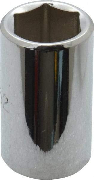 Proto - 19/32", 1/2" Drive, Standard Hand Socket - 6 Points, 1-1/2" OAL, Alloy Steel, Chrome Finish - Benchmark Tooling