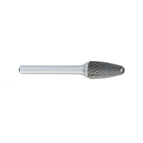 SF-1 -1/4 × 5/8 LOC × 1/4 Shank × 2 OAL Round Nose Tree Carbide Medium Tough Cut Burr - Benchmark Tooling