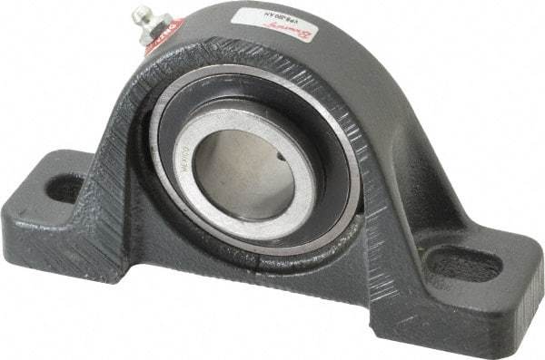 Browning - 1-1/4" ID, 6-3/4" OAL x 3-11/16" OAH Pillow Block Air Handling - 3,493 Lb Static Cap, 5,782 Lb Dyn Cap, 5" Btw Mnt Hole Ctrs, 1-7/8" Base-to-Ctr Ht, Cast Iron - Benchmark Tooling