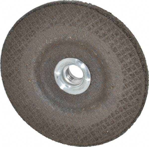 DeWALT - 24 Grit, 4-1/2" Wheel Diam, 1/4" Wheel Thickness, Type 27 Depressed Center Wheel - Aluminum Oxide, R Hardness, 13,300 Max RPM, Compatible with Angle Grinder - Benchmark Tooling