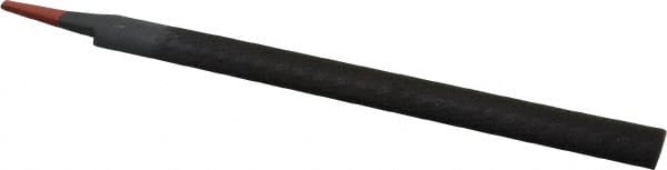 Simonds File - 10" Long, Smooth Cut, Half Round American-Pattern File - Double Cut, 9/32" Overall Thickness, Tang - Benchmark Tooling