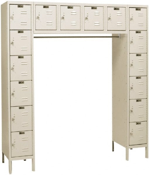 Hallowell - 16 Door, 16 Tier, Premium Box Lockers - Benchmark Tooling