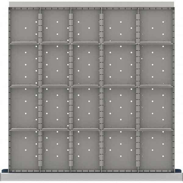 LISTA - 20-Compartment Drawer Divider Layout for 3.15" High Drawers - Benchmark Tooling