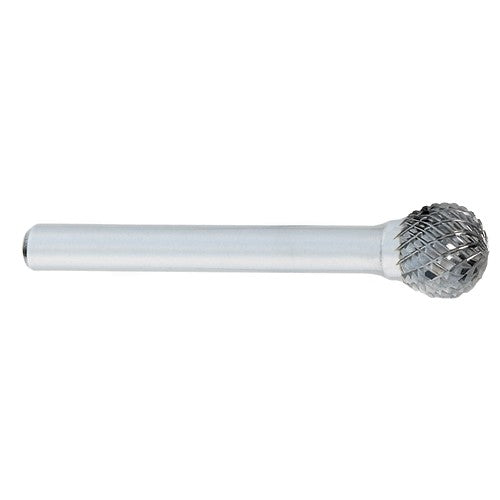 SD-1 -1/4 × 1/4 LOC × 1/4 Shank × 2 OAL Ball Shape Carbide Medium Tough Cut Burr - Benchmark Tooling