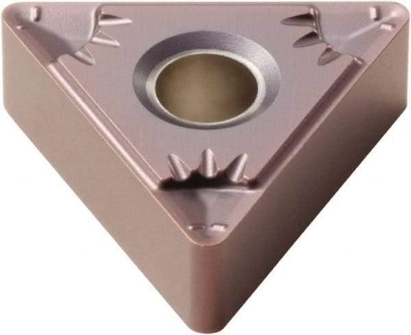 Seco - TNMG331 F5 Grade TH1000 Carbide Turning Insert - TiSiN Finish, 60° Triangle, 3/8" Inscr Circle, 3/16" Thick, 1/64" Corner Radius - Benchmark Tooling