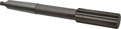Interstate - 1-9/16" High Speed Steel 12 Flute Chucking Reamer - Straight Flute, 4MT Morse Taper Shank, 3-1/2" Flute Length, 12-1/2" OAL - Benchmark Tooling