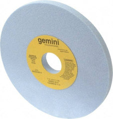 Norton - 7" Diam x 1-1/4" Hole x 1/2" Thick, H Hardness, 60 Grit Surface Grinding Wheel - Aluminum Oxide, Type 1, Medium Grade, 3,600 Max RPM, No Recess - Benchmark Tooling