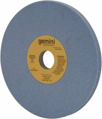 Norton - 8" Diam x 1-1/4" Hole x 1/2" Thick, K Hardness, 60 Grit Surface Grinding Wheel - Aluminum Oxide, Type 1, Medium Grade, 3,600 Max RPM, No Recess - Benchmark Tooling