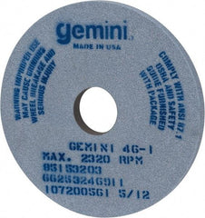 Norton - 14" Diam x 3" Hole x 1" Thick, I Hardness, 46 Grit Surface Grinding Wheel - Aluminum Oxide, Type 1, Coarse Grade, 2,320 Max RPM, No Recess - Benchmark Tooling