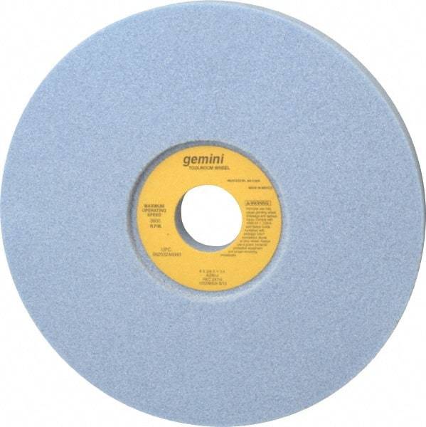 Norton - 8" Diam x 1-1/4" Hole x 3/4" Thick, J Hardness, 46 Grit Surface Grinding Wheel - Aluminum Oxide, Type 5, Coarse Grade, 3,600 Max RPM, One-Side Recess - Benchmark Tooling