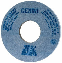 Norton - 14" Diam x 5" Hole x 1-1/2" Thick, J Hardness, 46 Grit Surface Grinding Wheel - Aluminum Oxide, Type 5, Coarse Grade, 2,320 Max RPM, One-Side Recess - Benchmark Tooling