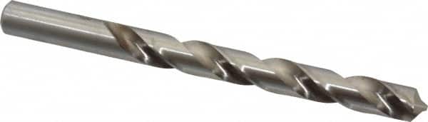 Chicago-Latrobe - 1/2" 118° High Speed Steel Jobber Drill - Bright Finish, Right Hand Cut, Spiral Flute, Straight Shank, 6" OAL, Standard Point - Benchmark Tooling