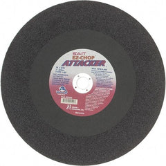 Sait - 14" Aluminum Oxide Cutoff Wheel - 3/32" Thick, 1" Arbor, 4,400 Max RPM, Use with Chop Saws - Benchmark Tooling