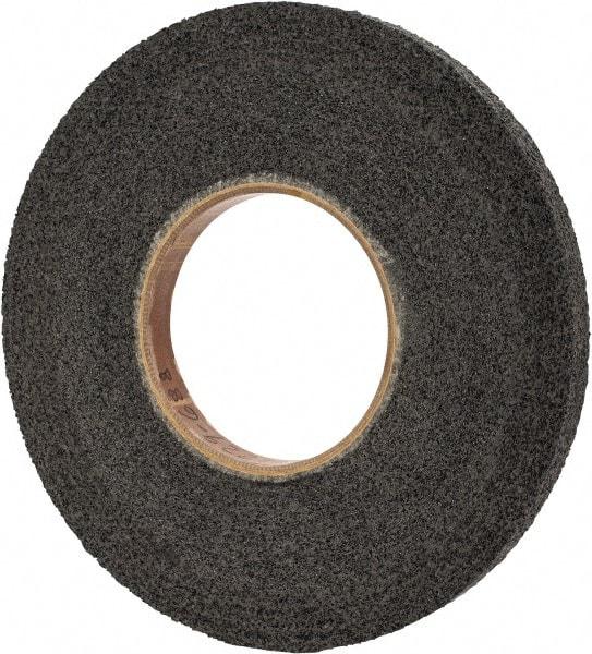 Brite Star - 12" Diam, 1" Face Width, 5" Center Hole, Medium Grade, Silicon Carbide Deburring Wheel - Convolute, Hard Density 8 Grade, 2,100 RPM - Benchmark Tooling