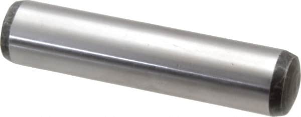 Value Collection - 20mm Diam x 90mm Pin Length Alloy Steel Pull Out Dowel Pin - C 57-63 Hardness, 1 Rounded & 1 Threaded End - Benchmark Tooling