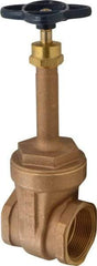 NIBCO - 2-1/2" Pipe, Class 125, Threaded Bronze Solid Wedge Rising Stem Gate Valve - 200 WOG, 125 WSP, Screw-In Bonnet - Benchmark Tooling