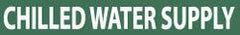 NMC - Pipe Marker with Chilled Water Supply Legend and No Graphic - 3/4 to 1-1/4" Pipe Outside Diam, White on Green - Benchmark Tooling