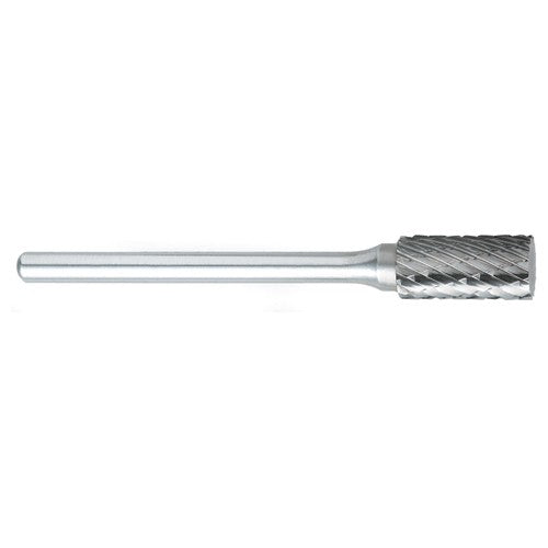 SC-51 -6mm × 12mm LOC × 6mm Shank × 50mm OAL Cylindrical Ball Nose Carbide Medium Tough Cut Burr - Benchmark Tooling