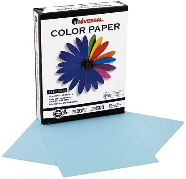 UNIVERSAL - 8-1/2" x 11" Blue Copy Paper - Use with Laser Printers, Copiers, Offset Presses, Spirit Duplicators - Benchmark Tooling