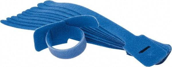 SpeedTech - 8" Long Blue Nylon & Polyethylene Hook & Loop Strap - 40 Lb Tensile Strength - Benchmark Tooling