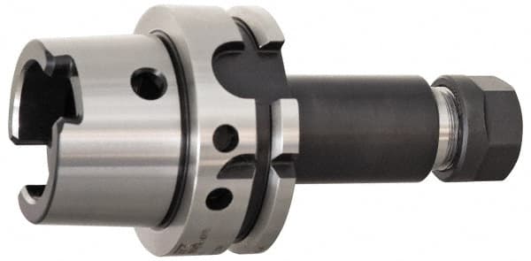 Kennametal - 0.51mm to 10.41mm Capacity, 100mm Projection, HSK80 Hollow Taper, ER16 Collet Chuck - 140mm OAL - Exact Industrial Supply