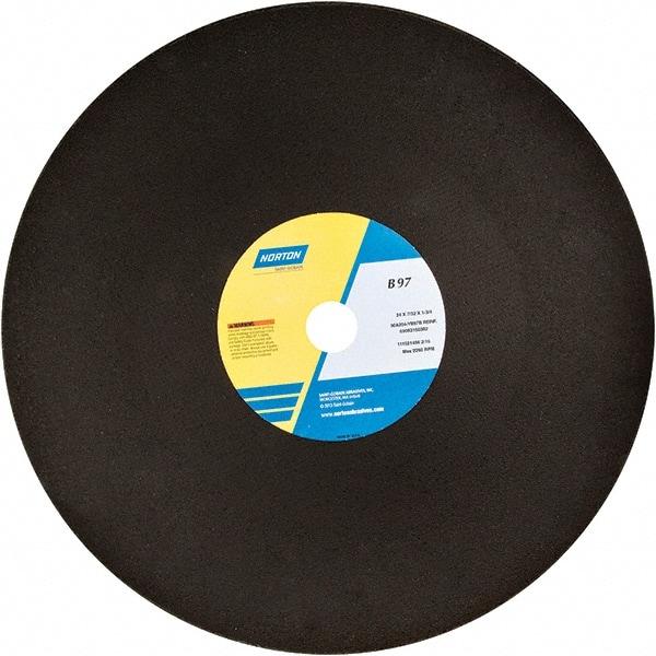 Norton - 24" Aluminum Oxide Cutoff Wheel - 7/32" Thick, 1-3/4" Arbor - Benchmark Tooling