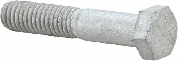 Armor Coat - 3/8-16 UNC, 2" Length Under Head Hex Head Cap Screw - Partially Threaded, Grade 8 Steel, 9/16" Hex - Benchmark Tooling