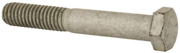 Armor Coat - 3/8-16 UNC, 2-1/2" Length Under Head Hex Head Cap Screw - Partially Threaded, Grade 8 Steel, 9/16" Hex - Benchmark Tooling