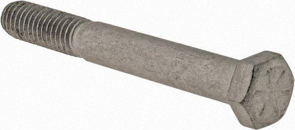 Armor Coat - 3/8-16 UNC, 3" Length Under Head Hex Head Cap Screw - Partially Threaded, Grade 8 Steel, 9/16" Hex - Benchmark Tooling