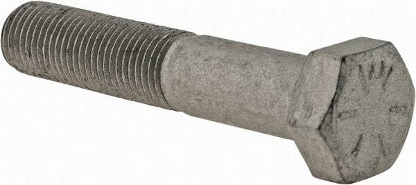 Armor Coat - 3/8-24 UNF, 2" Length Under Head Hex Head Cap Screw - Partially Threaded, Grade 8 Steel, 9/16" Hex - Benchmark Tooling