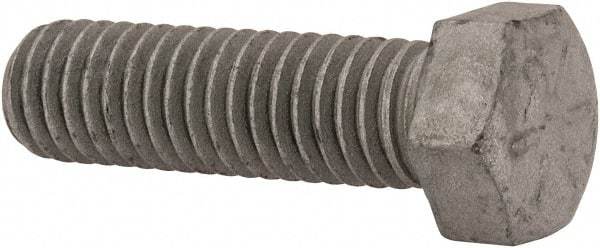 Armor Coat - 7/16-14 UNC, 1-1/2" Length Under Head Hex Head Cap Screw - Fully Threaded, Grade 8 Steel, 5/8" Hex - Benchmark Tooling