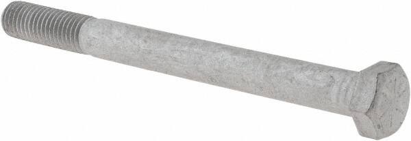 Armor Coat - 5/8-11 UNC, 7" Length Under Head Hex Head Cap Screw - Partially Threaded, Grade 8 Steel, 15/16" Hex - Benchmark Tooling