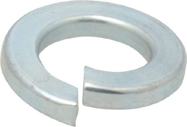 Value Collection - 1/2", 1/8" Thick Split Lock Washer - Grade 2 Steel, Zinc-Plated Finish, 0.502" Min ID, 0.512" Max ID, 0.779" Min OD, 0.869" Max OD - Benchmark Tooling