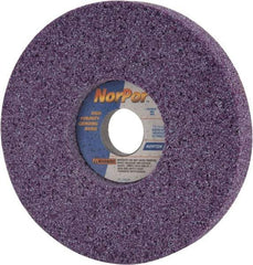 Norton - 7" Diam x 1-1/4" Hole x 1" Thick, H Hardness, 46 Grit Surface Grinding Wheel - Ceramic, Type 5, Coarse Grade, 3,600 Max RPM, Vitrified Bond, One-Side Recess - Benchmark Tooling