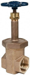 NIBCO - 2" Pipe, Class 300, Threaded Bronze Alloy Solid Wedge Rising Stem Gate Valve - 600 WOG, 300 WSP, Union Bonnet - Benchmark Tooling