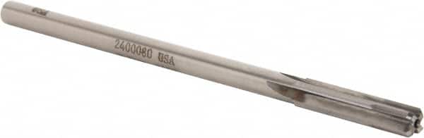 Made in USA - 0.315" Carbide-Tipped 4 Flute Chucking Reamer - Straight Flute, 9/32" Straight Shank, 1-1/2" Flute Length, 6" OAL - Benchmark Tooling