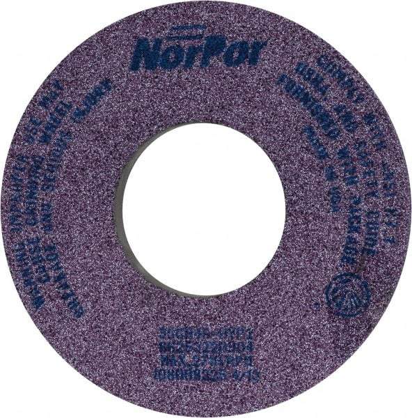 Norton - 12" Diam x 5" Hole x 1-1/2" Thick, H Hardness, 46 Grit Surface Grinding Wheel - Ceramic, Type 5, Coarse Grade, 2,710 Max RPM, Vitrified Bond, One-Side Recess - Benchmark Tooling