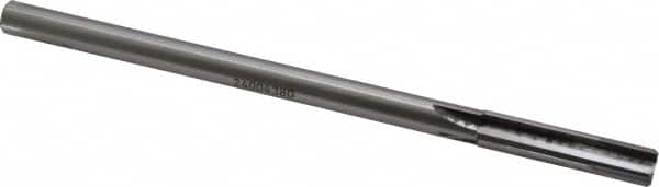 Made in USA - 7/16" Carbide-Tipped 4 Flute Chucking Reamer - Straight Flute, 3/8" Straight Shank, 1-3/4" Flute Length, 7" OAL - Benchmark Tooling